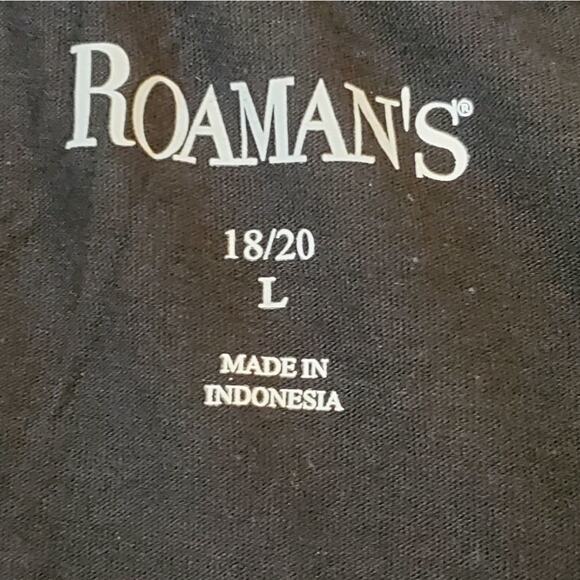 Roman's black aline maxi skirt plus size 1X - Picture 8 of 10